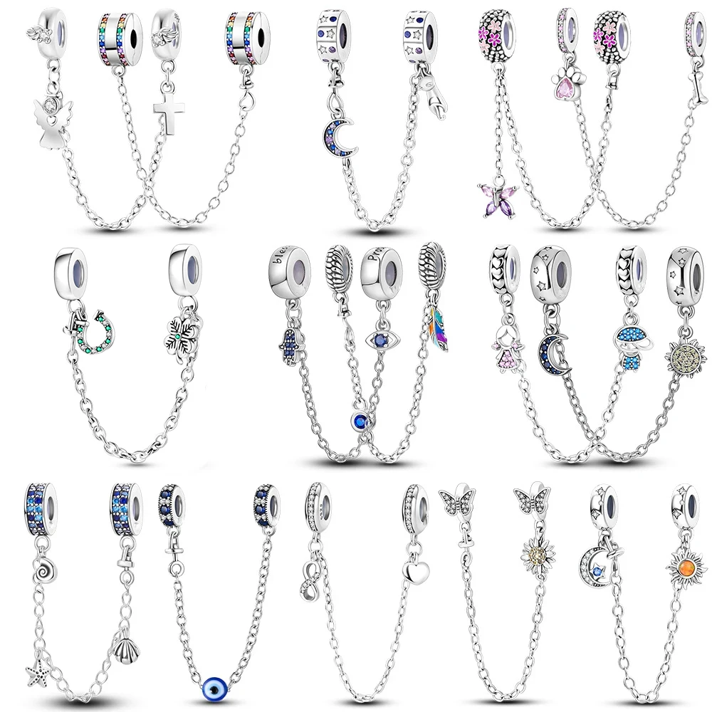 Novobeads Safety Chain For Bracelets - Sterling Silver 925, Fits