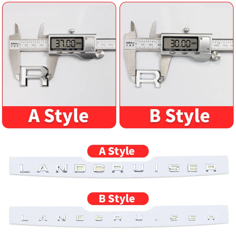 Engine Cover Decoration Letter Sticker For Toyota Land Cruiser Prado 120 150 LC120 LC150 FJ150