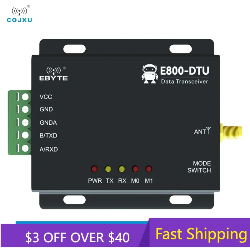 RS485 LoRa Modem Industrial Digital Radio 433MHz 20dBm FEC Wireless Transmitter COJXU 3km Long Distance LoRa Module rs485 ph sensor industrial online digital ph electrode 4 20ma ph probe