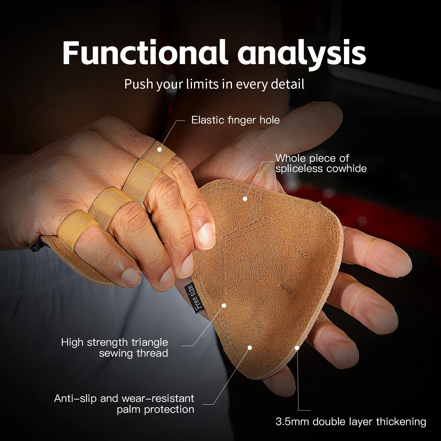 Leather Weight Lifting Training Gloves Palm Protection Women Men Fitness Sports Gymnastics Grips Pull Ups Weightlifting Workout