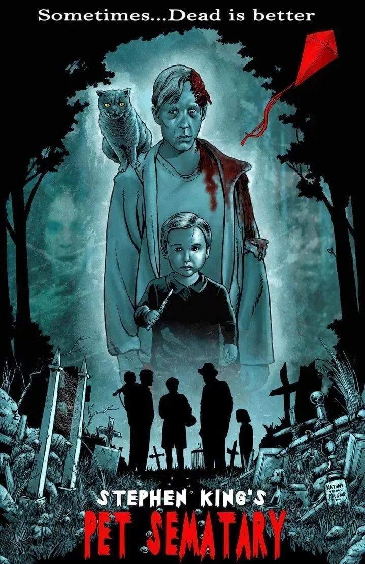 

Классический металлический кинопостер Stephen King Pet Sematary, винтажный металлический жестяной знак 8x12 дюймов, декор комнаты