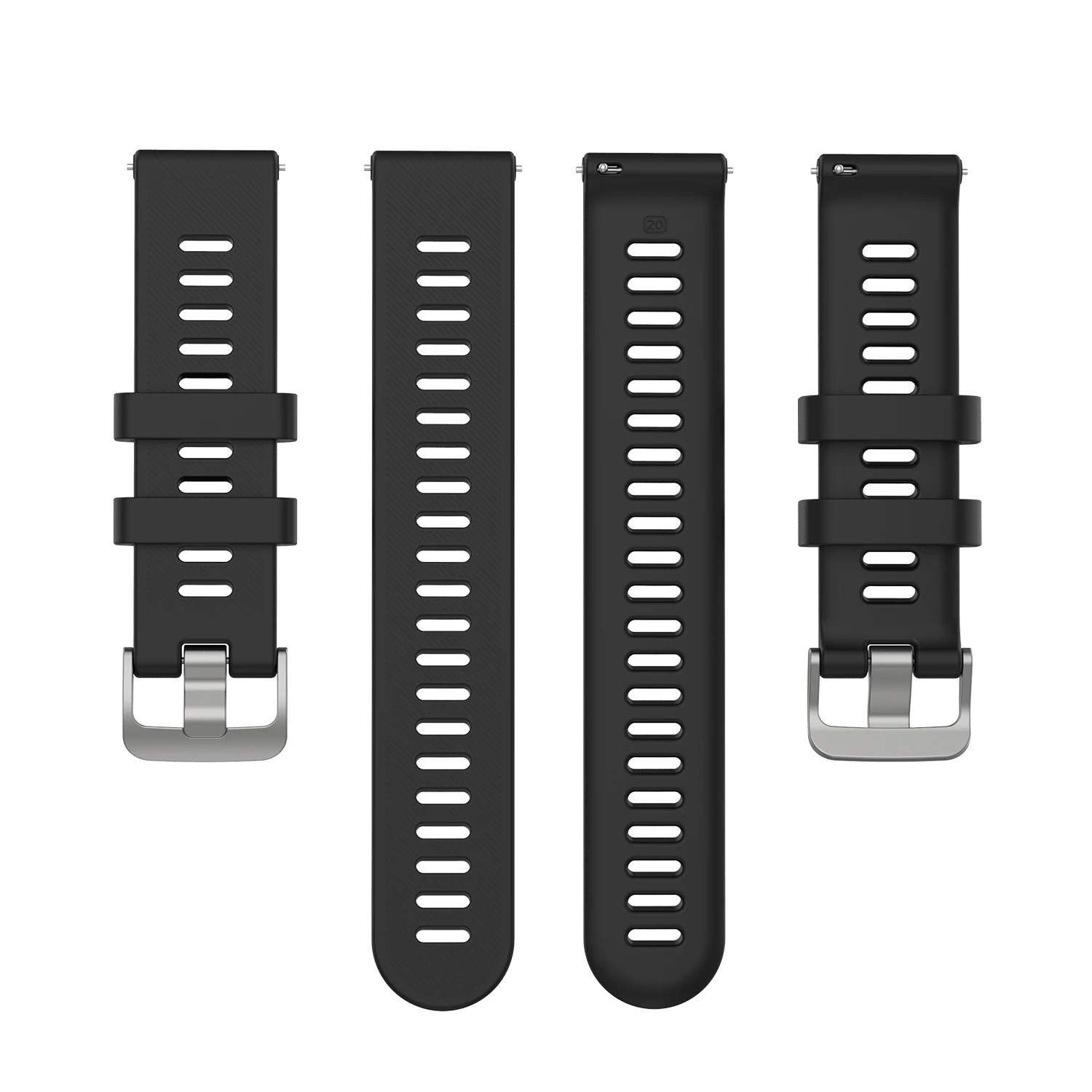 Premium 20mm Silicone Smart Watch Band - Versatile Fit