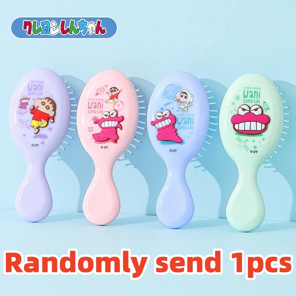Crayon Shin-Chan Cute Cartoon Folding Mirror Comb – Portable Personal Care Cushion Comb Gift