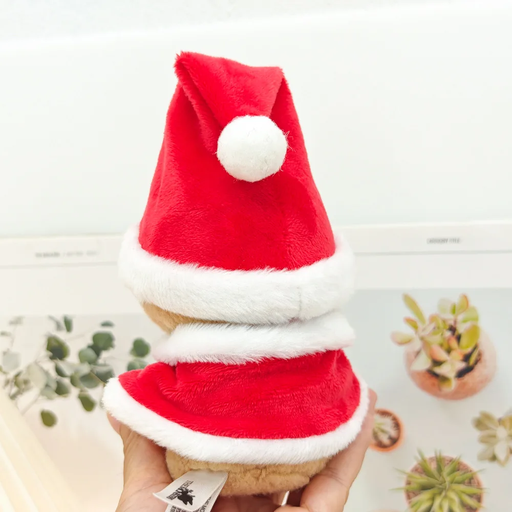 17cm Labubu Plush Mini Cute Clothing Accessories Labubu Idol V1 V2 Christmas Sweater Hat Santa Reindeer Happy New Year Gifts
