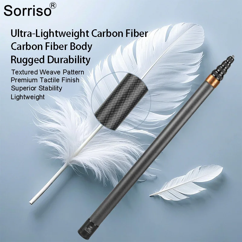 3M Carbon Fiber 300CM Telescopic Selfie Stick Invisible Scalable Extended Pole Monopod Action Cameras For Osmo GoPro Insta 360