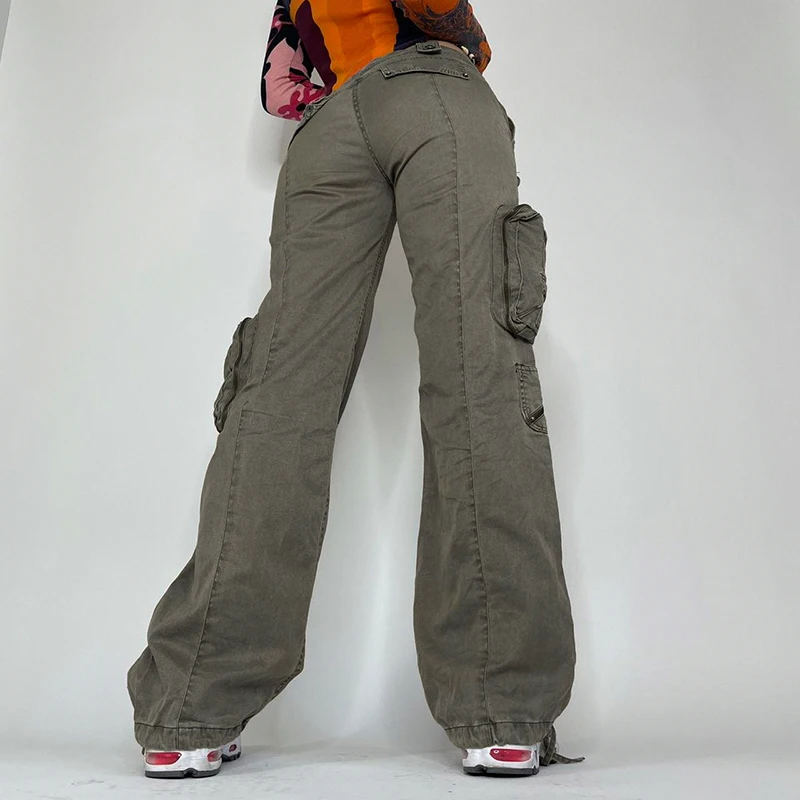 y2k low waist cargo pants