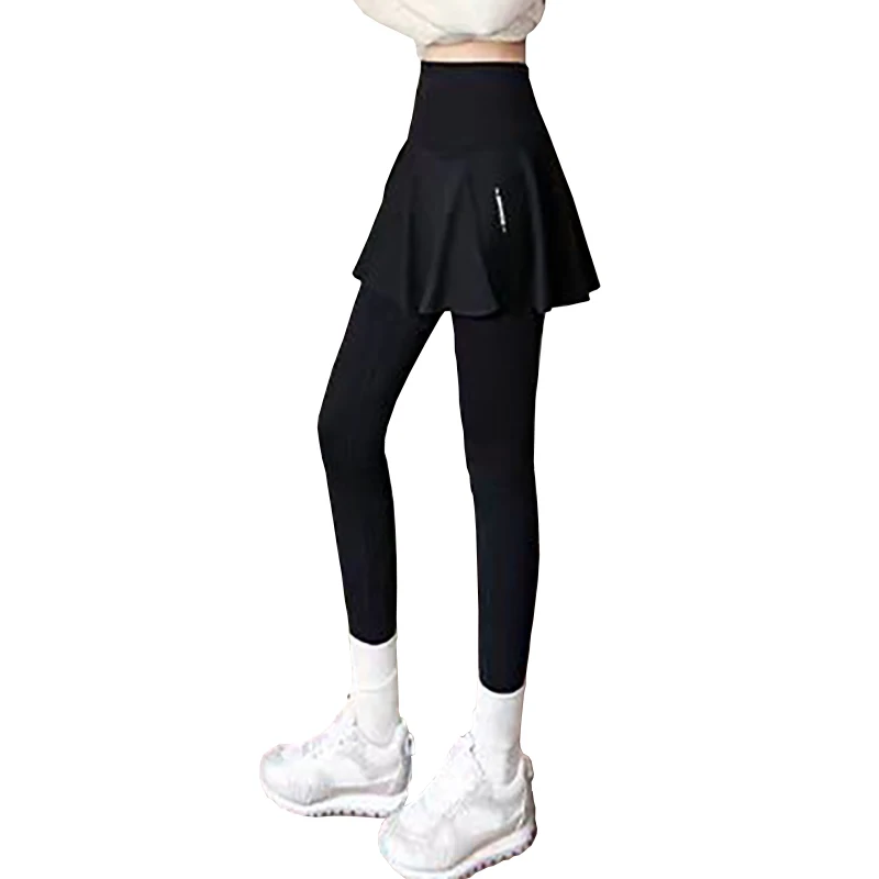 Golf Women's Clothing Winter New Outdoor Quick drying Sports Pants Skirt Warm Velvet Bottom Pants Versatile Elastic Short Skirt