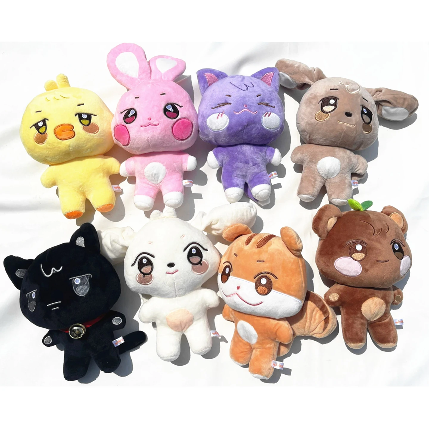 25cm ATEEZ Aniteez Plush Hongjoong Seonghwa Yunho Yeosang San Mingi Wooyoung Jongho Peluche Kawaii Stuffed Animal Toys Fans Gift