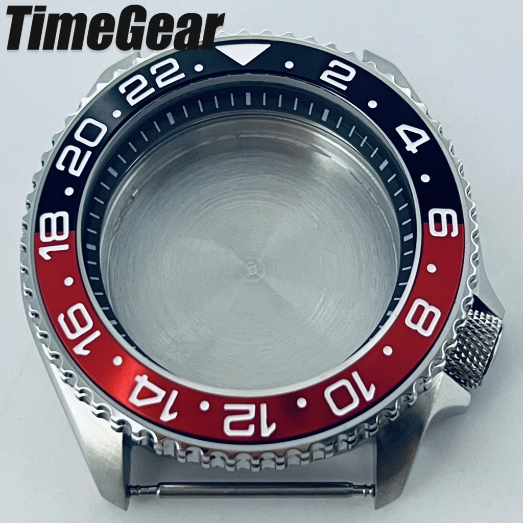Sleek Black Ring Watch Case with Sloping Bezel and 3.8 Crown