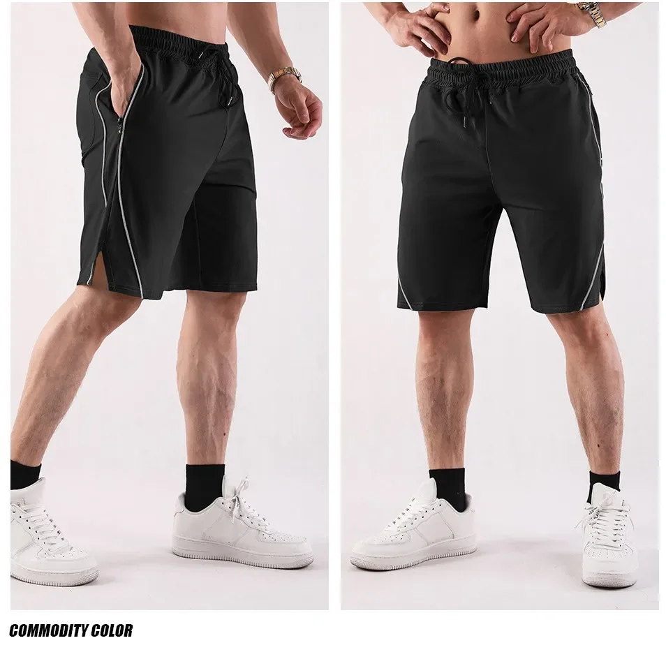 Quick Dry Fitness Shorts Summer New Loose Elastic Outdoor Breathable Five-Point Pants Men's Sport Casual Shorts Quick Dry