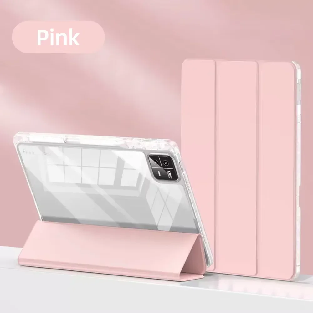 Clear Tablet Cover with Pen Holder and Awake/Sleep Function
