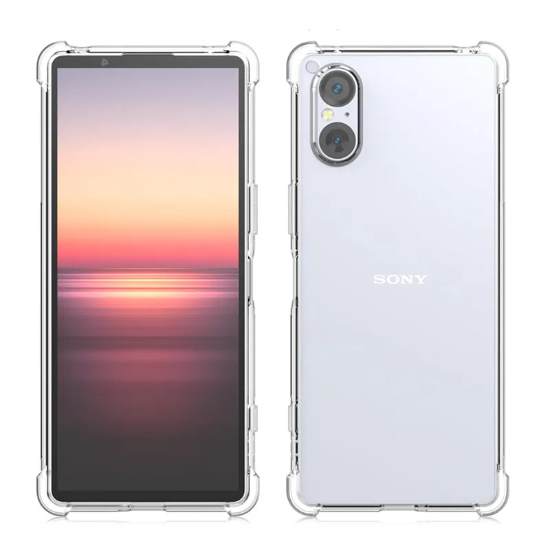 Transparent TPU Shockproof Protective Phone Case Cover