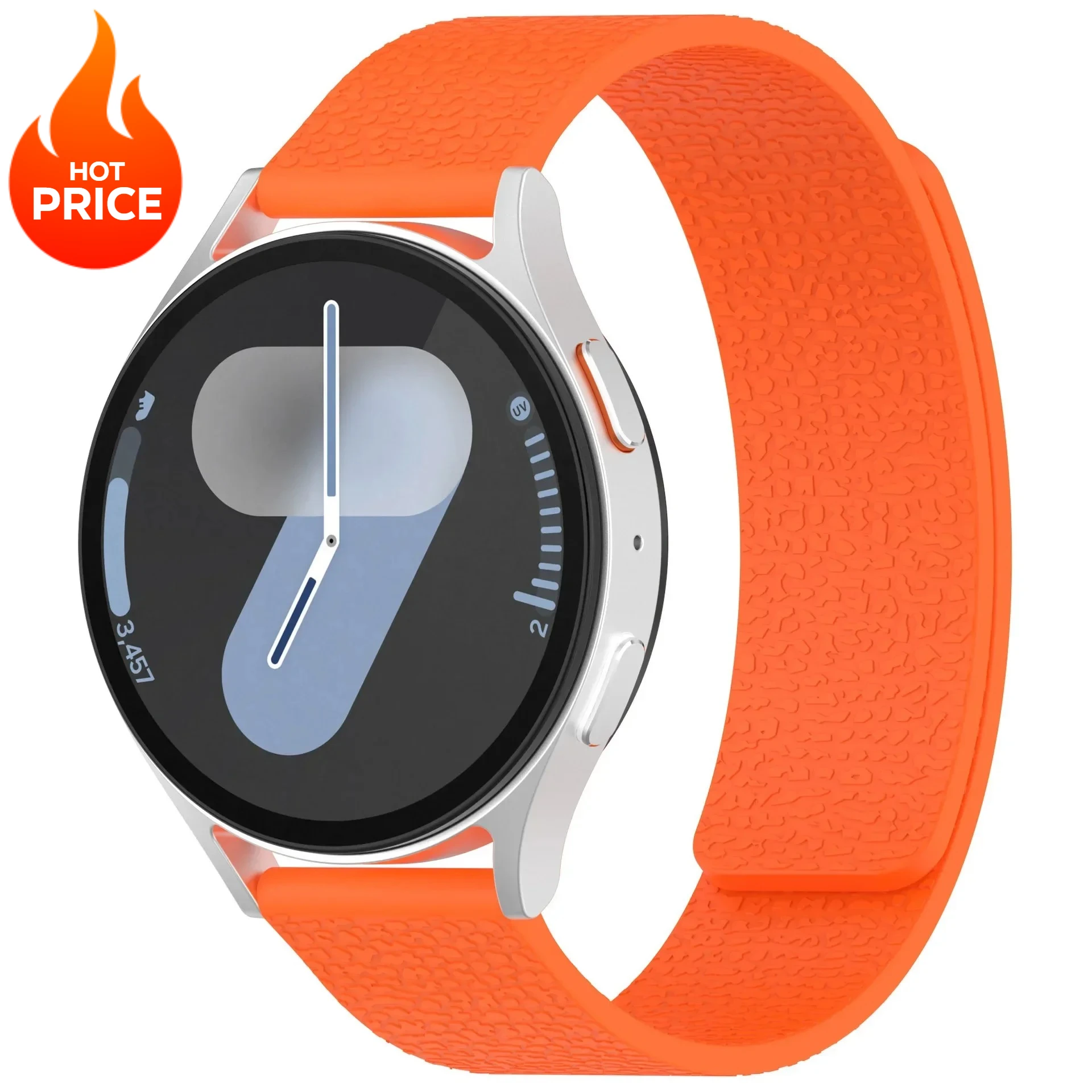 Silicone Magnetic Loop Strap - Versatile & Stylish Smartwatch Bracelet