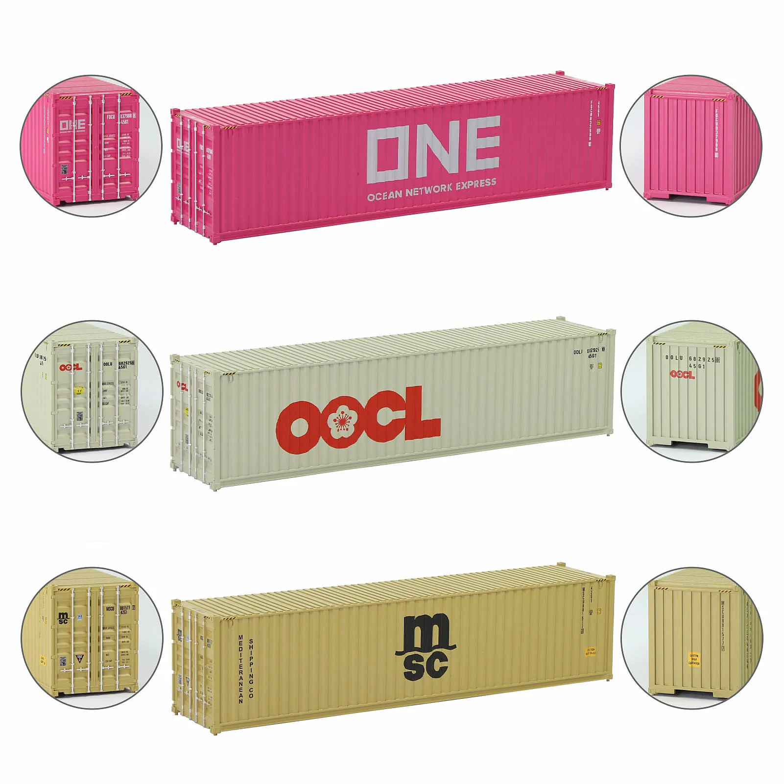 Evemodel 9pcs 40ft HO Gauge 1:87 Shipping Container Blank Colored Cargo Box Ribbed Side : Buy Online at Best Price in KSA - Souq is now