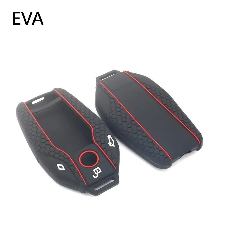 Silicone Car Key Case Cover For BMW LCD Smart New 5 Series 53016 Series GT Car X3 LCD Screen 7 Keys Covers 740 Protective