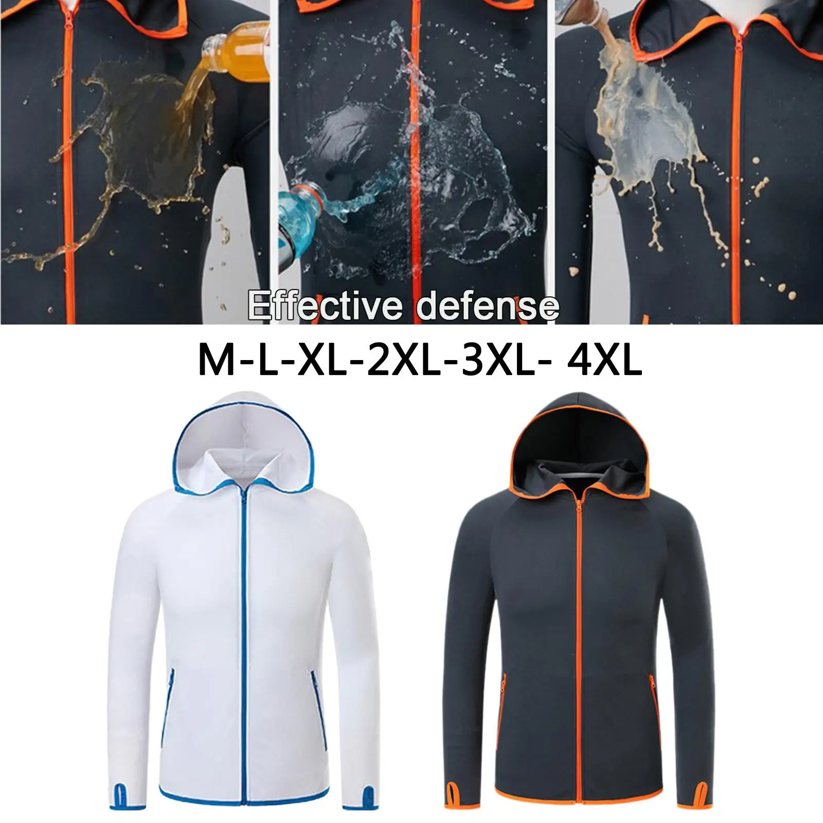 Outdoor light Hooded Jacket Through Protective Shirt for