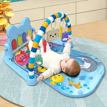 Tappeto Musicale per Neonati con Pianoforte, Gioco Educativo per Attività e Gattonamento, Regalo per Bambini 0-36 Mesi