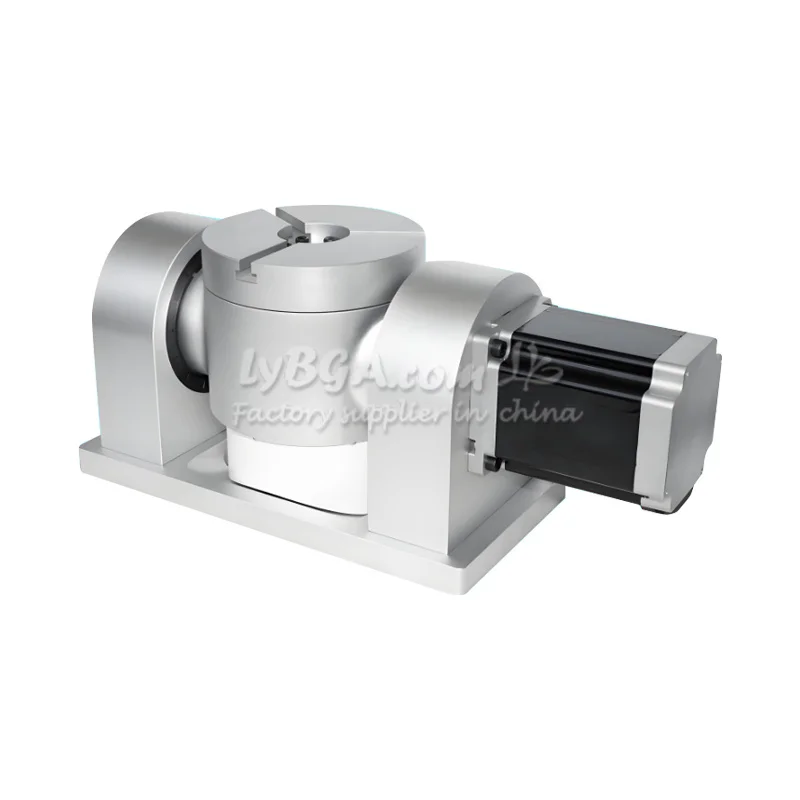 CNC 밀링 머신용 CNC 회전축 맞춤형 25-50 고조파 제어 박스 작업대 φ139mm CNC 회전축