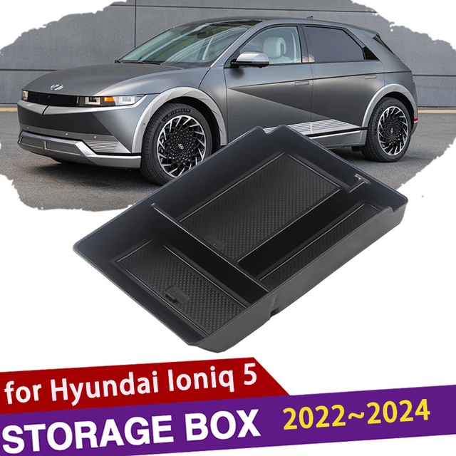 For Hyundai IONIQ 5 2021+ Armrest Storage Box Organizer Tray Center Console  Stowing Tidying Black Car Accessories - AliExpress