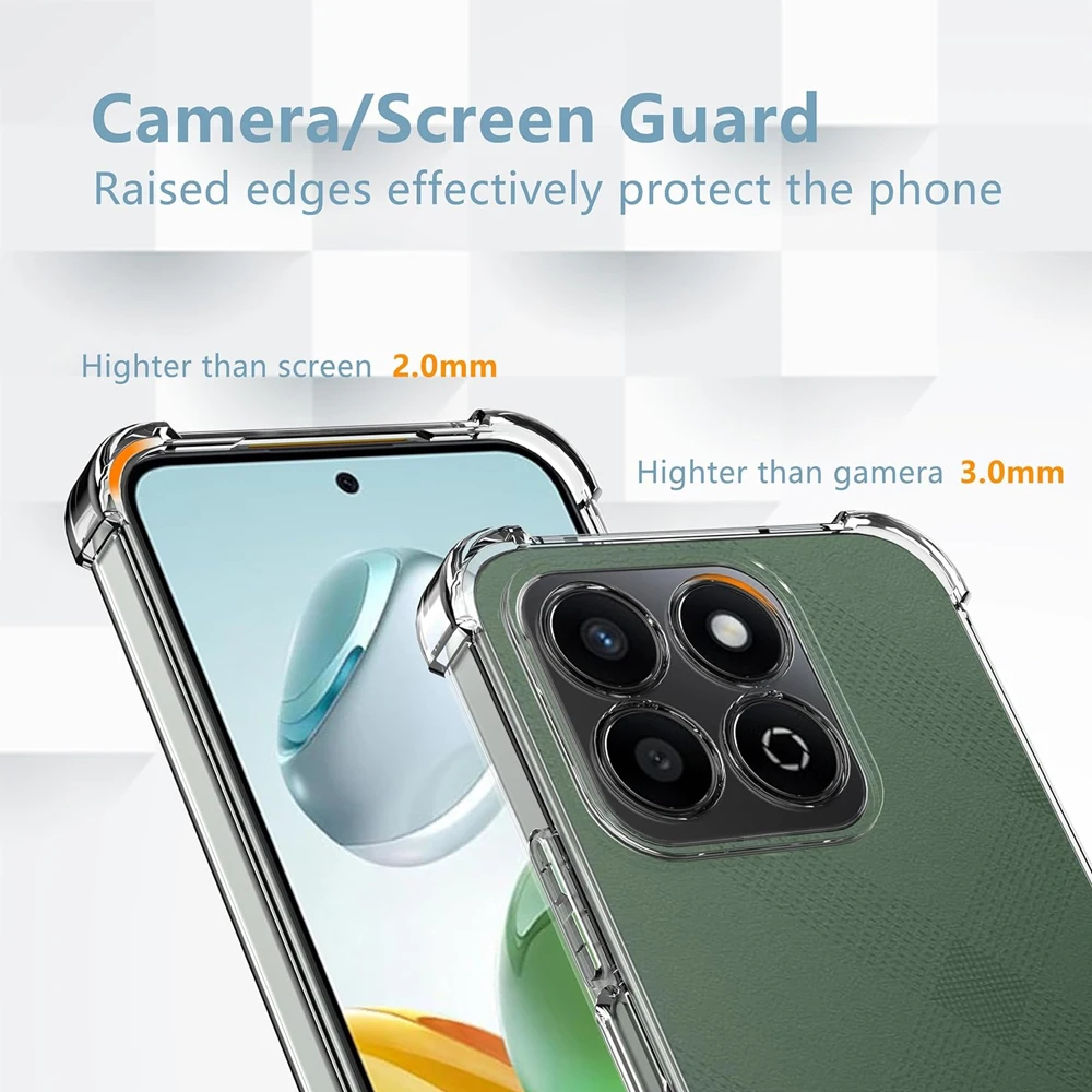 Clear Shockproof Airbag TPU Case - Soft Silicone Crystal Shell Cover