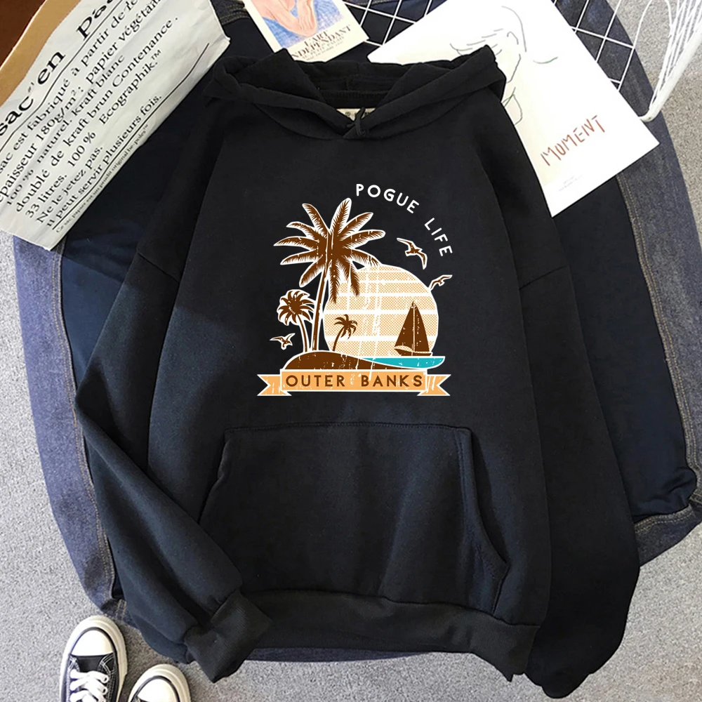 

OBX Outer Banks Hoody Men Women Sweatshirts Long Sleeve Oversized Hoodies Harajuku Pullover Kawaii Tops Streetwear Sudaderas