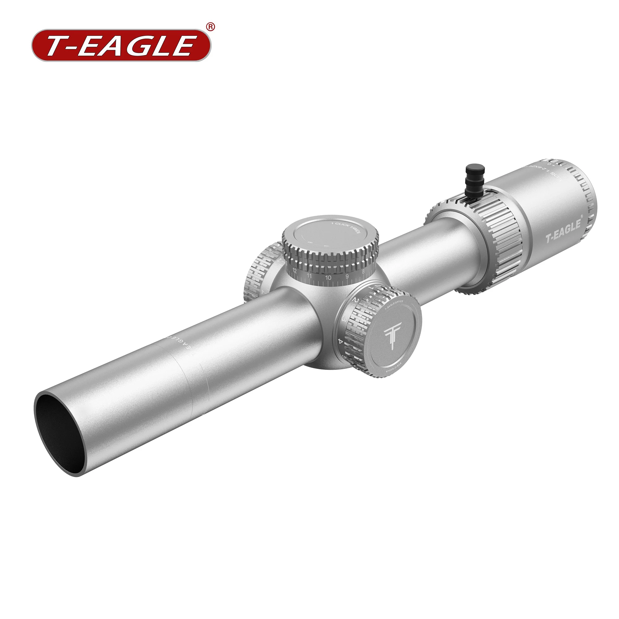 T-EAGLE EOS 1.2-6 X24 IR Tactical LPVO Riflescope for Hunting Compact Scope 1/4MOA Lunetas With Red Green Light Fit Carbine.223