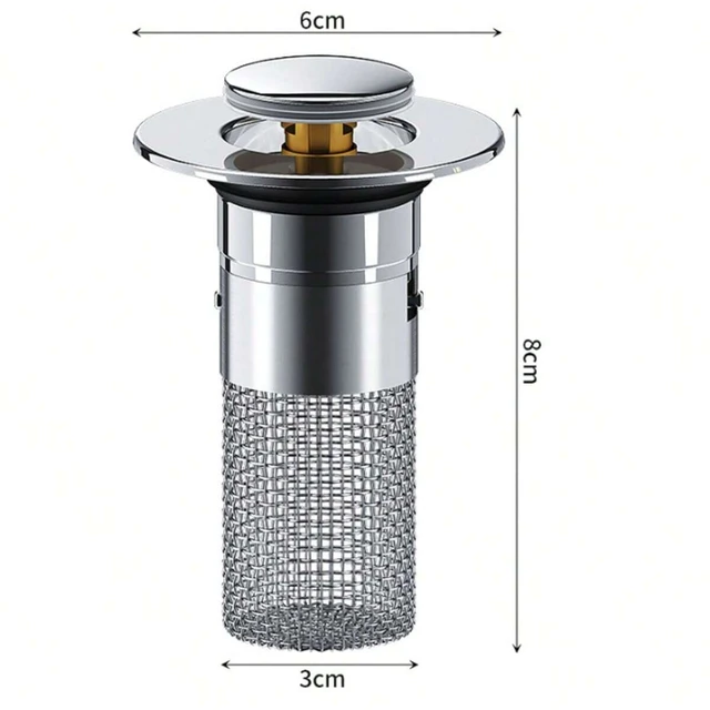 깨끗하고 위생적인 욕실을 위한 스테인레스 스틸 싱크 플러그