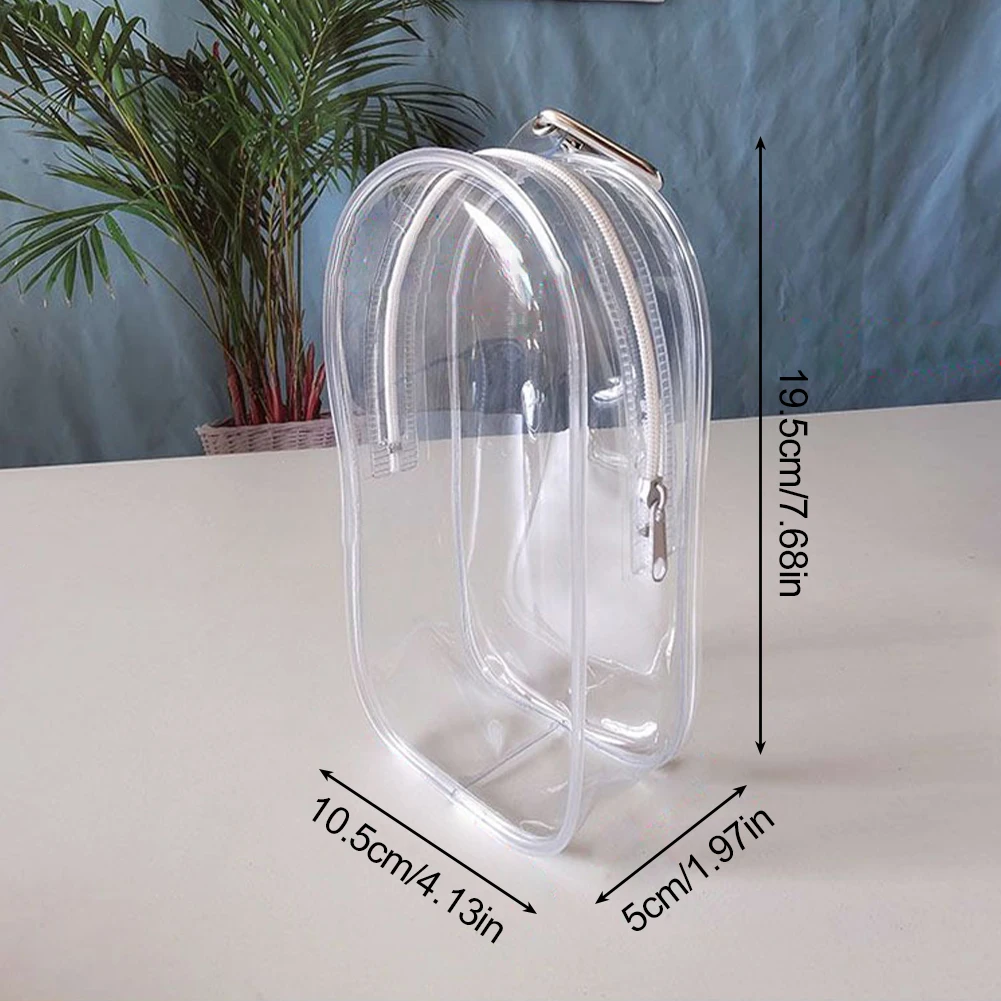 19*10cm Transparent Mystery Box Storage Case Anime Ornaments Mystery Box Organizer Box Plush Dolls Display Bag With Keychain