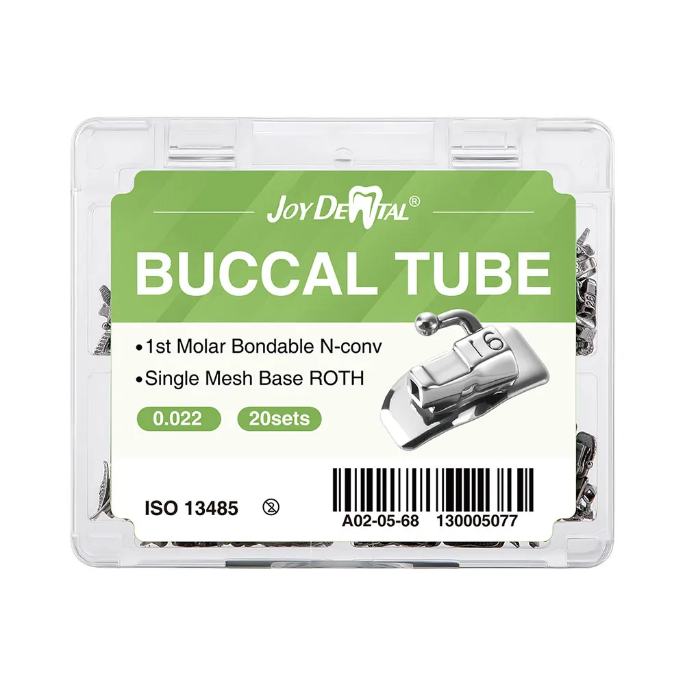 10 Packungen 200 Stück Zahnärztliche Kieferorthopädische Bukkalröhrchen für 1./2. Molaren, Bondierbar, Monoblock, Nicht-Konvertierbar, Single Roth MBT 0.022/0.018 Metall – Detail 16