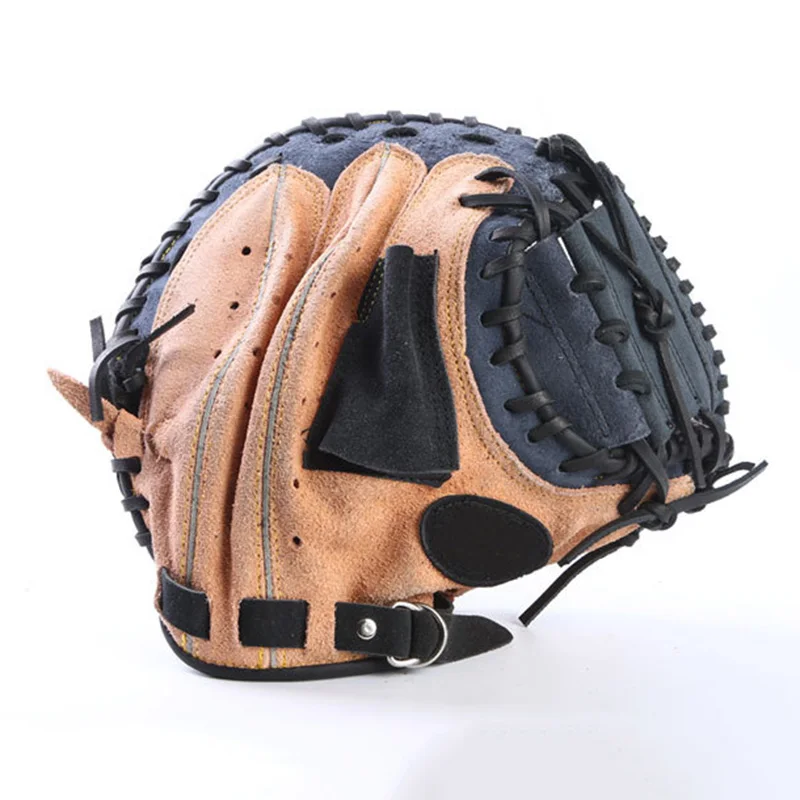Two-Layer Cowhide Baseball Gloves Batting Gloves Youth Children's Pitching Left And Right Hand Softball Sports