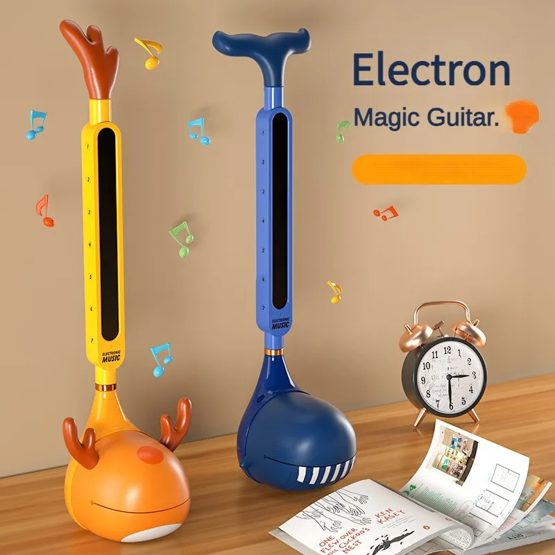 

Otamatone Japanese Electronic Musical Instrument For Children Tomatone Synthesizer Electric Tadpole Kawaii Kid Kalimba Piano Toy