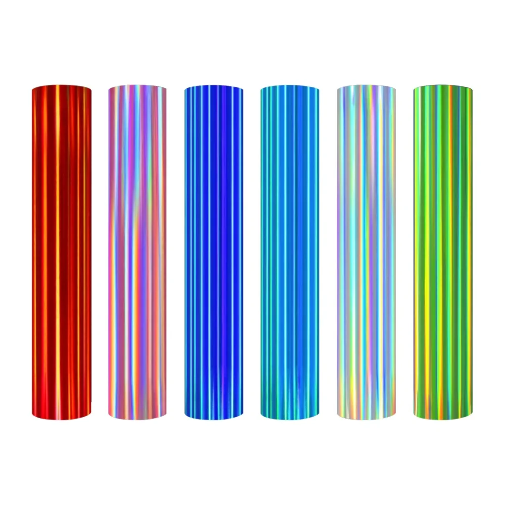 Holographic HTV Heat Transfer Vinyl 1 Roll Cricut T-Shirts DIY Design Silhouette Heat Press Machine
