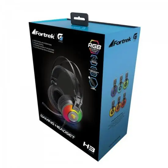Gamer Headset RGB G Pro H3 + FORTREK 