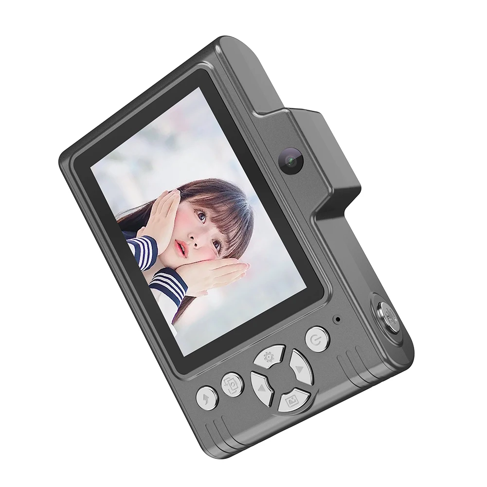 HD1080P 48MP 디지털 CCD 카메라, 듀얼 렌즈 디스플레이, 브이로그 카메라, 2.8 인치 스크린, 귀여운 카메라 장난감, 어린이 청소년용 2.5K