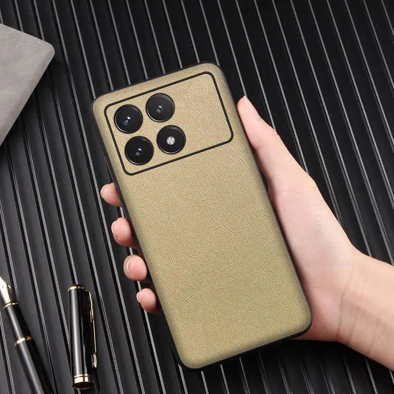 

For Xiaomi Redmi K70 K60 Pro Leather Shockproof Phone Case Redmi K60 Ultra K70E K60E Hard PC Protective Cover For REDMI K70 Pro