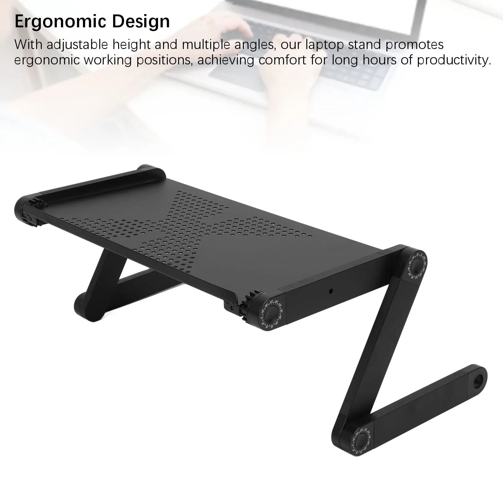 노트북 스탠드 알루미늄 합금 360도 높이 조절 접이식 노트북 거치대 480x260mm 노트북 스탠드