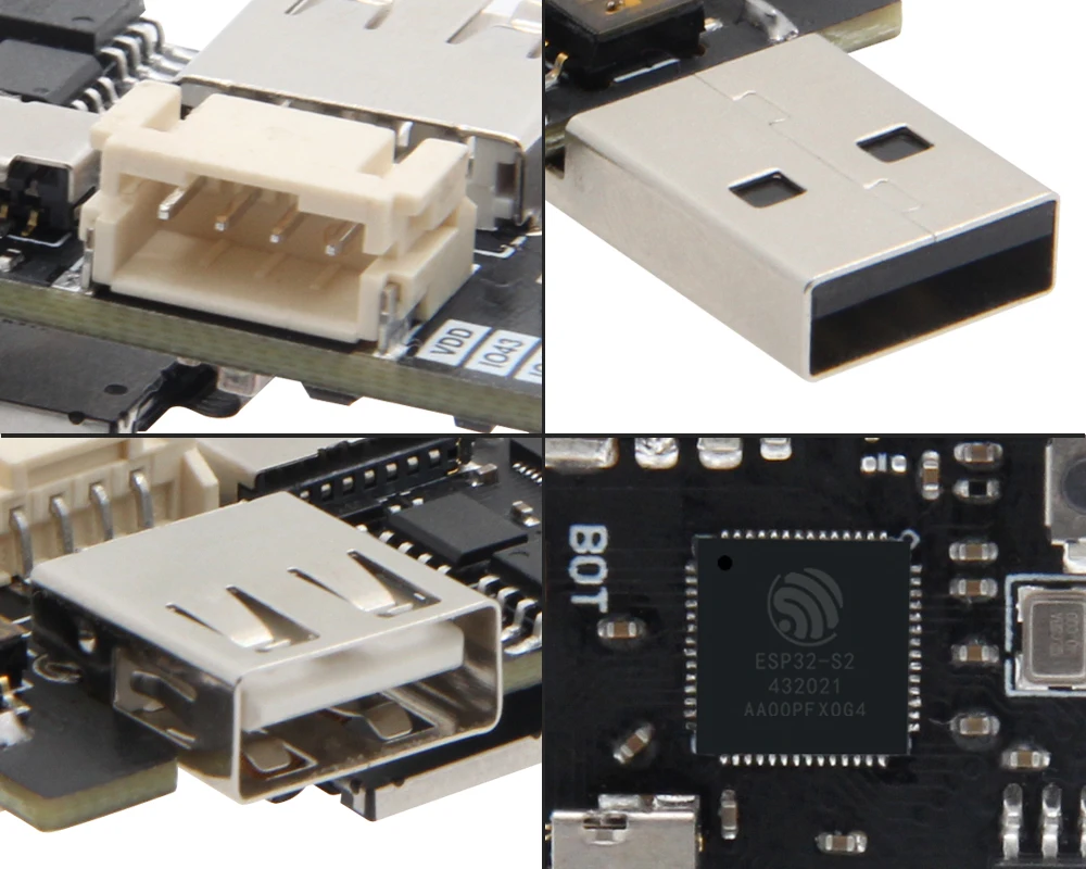 ® T-Dongle ESP32-S2 Development Board Wireless WIFI Module OTG Male Female Inter
