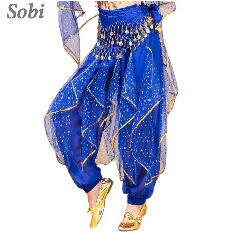 

Female Adult Belly Dance Harem Pants Tribal Indian Dance Stage Performances Long Trousers Bollywood Egypt Dancing Costumes