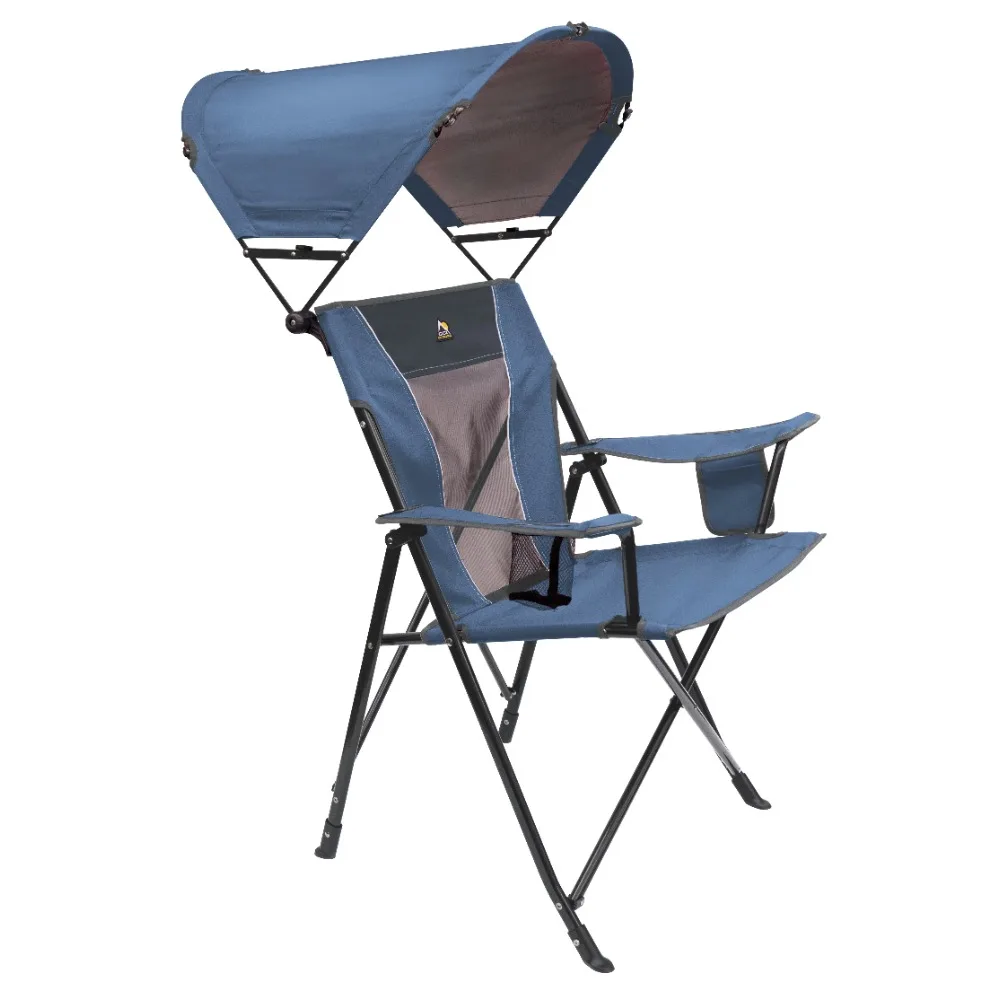 

Camping chair SunShade Comfort Pro Portable Folding Canopy Chair Lichen Blue Nature Hike Chair Camping Lightweight Furnishings