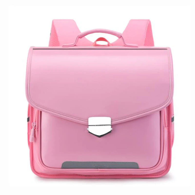 

Children School Bags Boys Girls Kids Orthopedic School Backpack Schoolbags Waterproof PU Backpacks Primary School Back Pack
