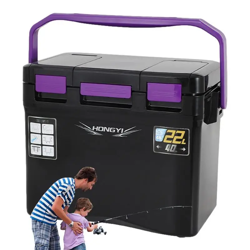 live-bait-cooler-fishing-bait-station-fishing-lure-box-custodia-per-refrigerazione-live-bait-cooler-box-tackle-box-light-hard-shell