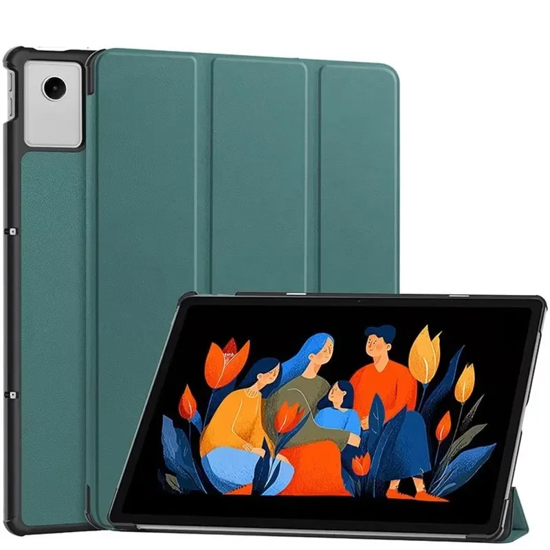 Premium Leather Triple Fold Magnetic Cover with Auto Sleep