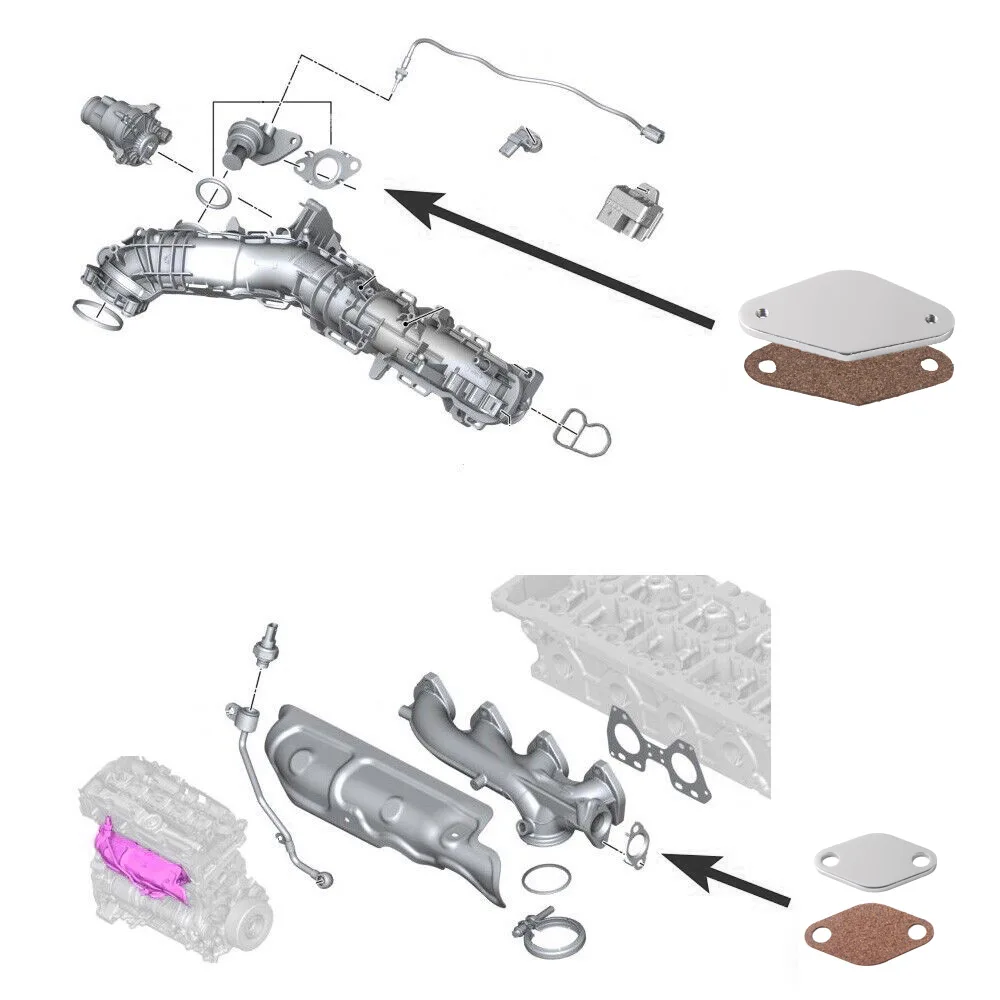Valve Gasket Repair Kit For BMW B47 2.0 D F20 F21 F22 F23 F30 F31 F32 aluminum gasket kits swirl flaps repair kit