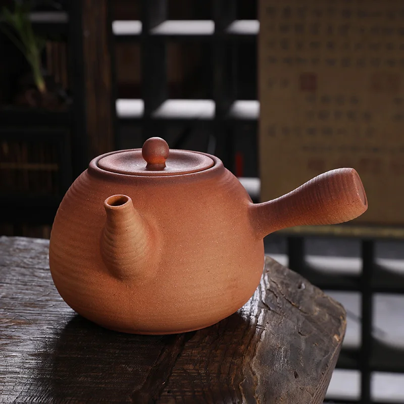 High Temperature Resistant Rough Pottery Boiled Teapot Kettle Tea