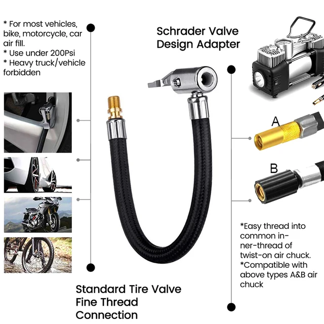 Accessori Per Pompa Aria Bici - Tubi Di Ricambio Per Gonfiaggio Pneumatici, Portatile Per Mountain Bike E Strada