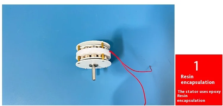 Mini miniature disc type ironless generator with low speed, high efficiency,  co