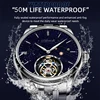Super AESOP Flying Tourbillon Watch for Men Milky Way Star Sapphire Dial Luxury Steel Band Male Mechanical WristWatches 1963 3