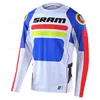 New Sram Motorcycle Off-Road Long Sleeve Cycling Jersey DH Downhill Endurance Race MTB Polyester Breathable Quick-Drying T-Shirt 4