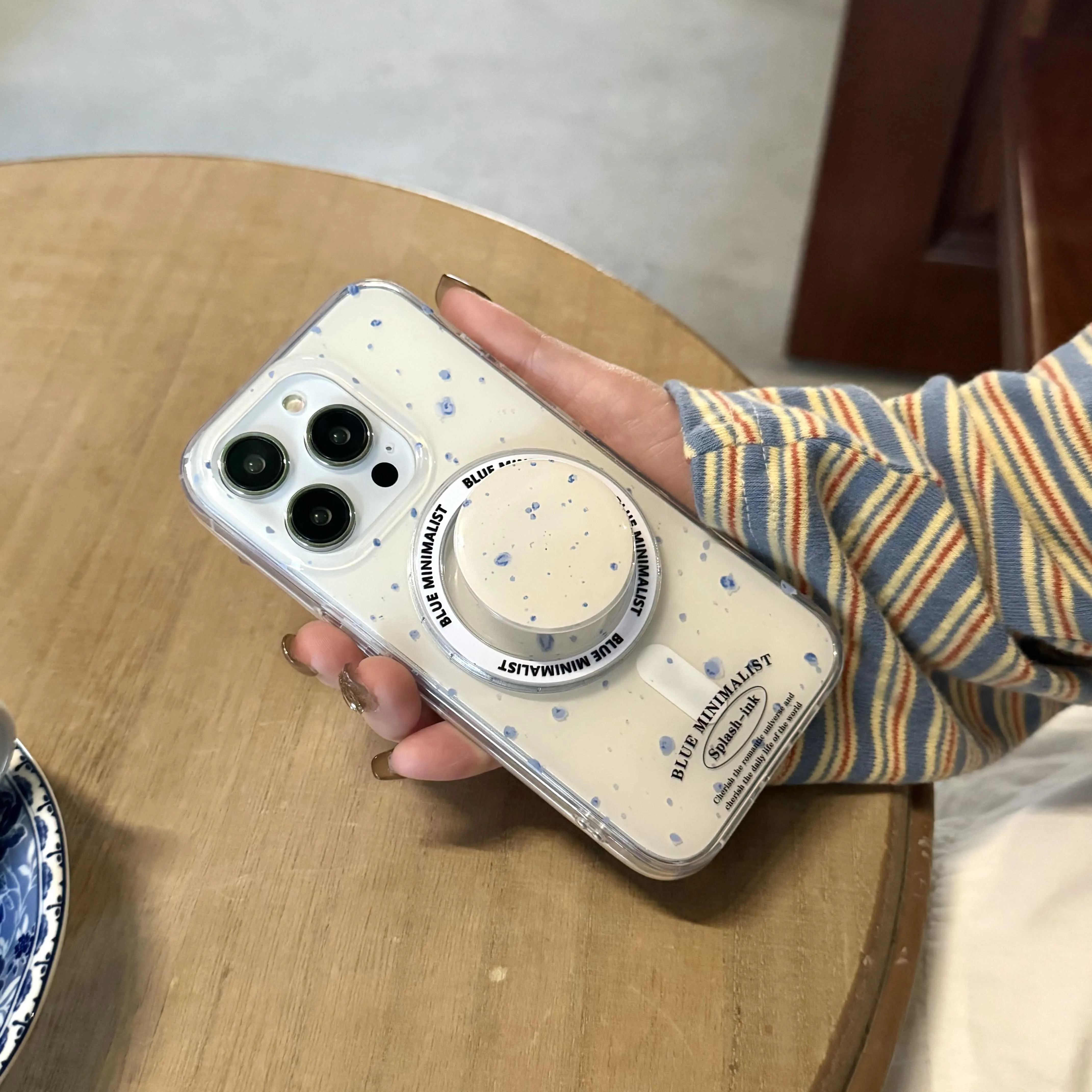Splash-Ink Magnetic Stand Holder Phone Case