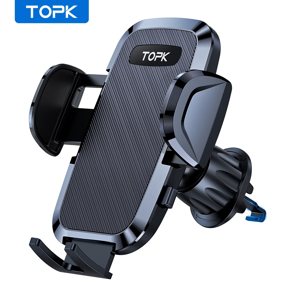 TOPK D36-G Universal Auto Telefon Halter mit Haken Clip Air Vent Auto  Halterung 360 ° Rotation Universal Handy Halterung für Handy - AliExpress